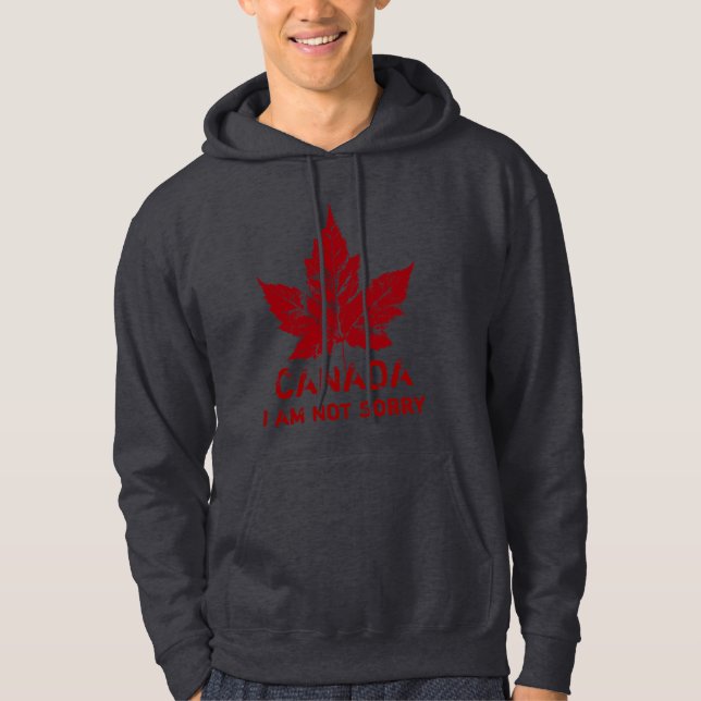 Coola Canada Hoodie Retro, jag är inte ledsen Kana (Framsida)
