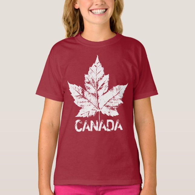 Coola Canada Sweatshirt Barn Retro Souvenir Shirts T Shirt (Framsida)