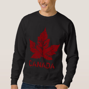 Coola Canada Sweatshirt Retro Maple Löv Souvenir
