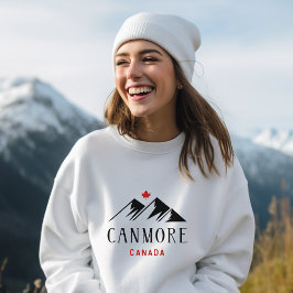 Coola Canmore Canada Mountains Maple Löv T Shirt