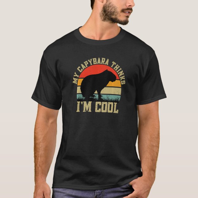 Coola Capybara Giant Rodent för Capybara T Shirt (Framsida)