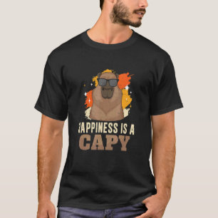Coola Capybara sunglass för Lycklig-kapsyl Rodent  T Shirt