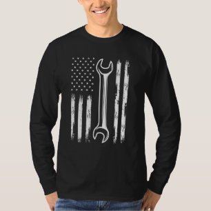 Coola Car Mechanich Wrench Workshop Verktyg USA fl T Shirt