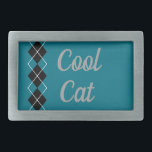 Coola Cat Bälte Buckle<br><div class="desc">Designen kommer från originalteckningen.</div>