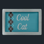 Coola Cat Bälte Buckle<br><div class="desc">Designen kommer från originalteckningen.</div>