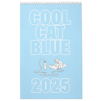 Coola Cat Blue 2025 Kalender