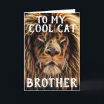 COOLA CAT BROTHER FÖDELSEDAGSKORT KORT<br><div class="desc">COOLA KAT BROTHER BIRTHDAY GREETARD CARD</div>