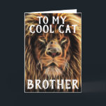 COOLA CAT BROTHER FÖDELSEDAGSKORT KORT<br><div class="desc">COOLA KAT BROTHER BIRTHDAY GREETARD CARD</div>