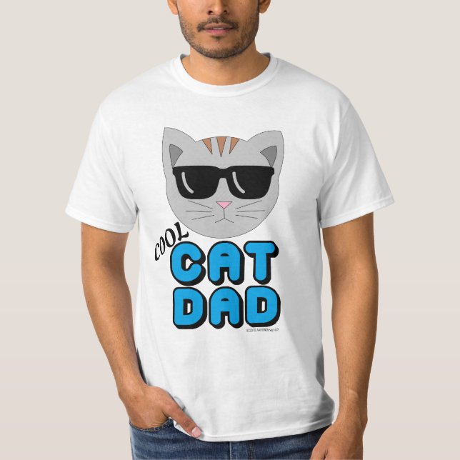 COOLA CAT Cat Lover i Manar PAPPA T Shirt (Framsida)