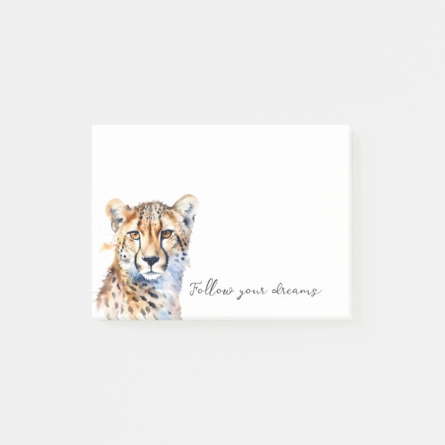 Coola Cat Cheetah Post-it Block (Framsida)