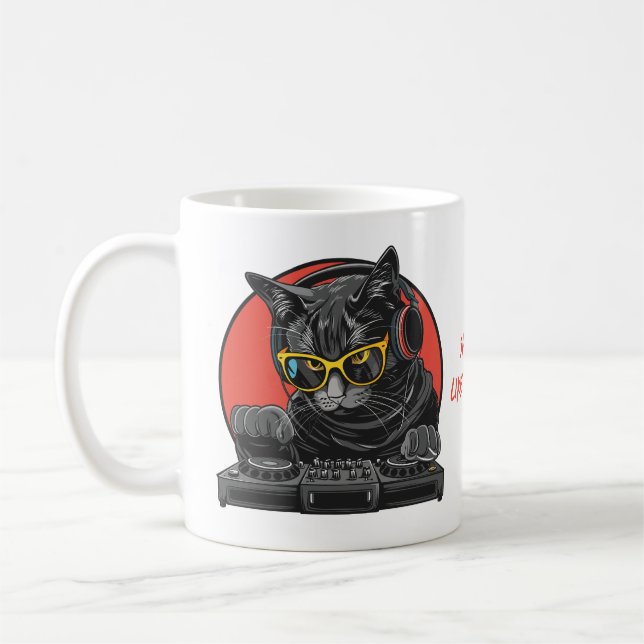Coola Cat DJ Kaffemugg (Vänster)
