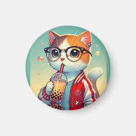 Coola Cat drickboba Magnet