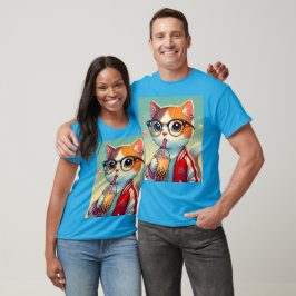 Coola Cat drickboba T Shirt