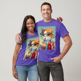 Coola Cat drickboba T Shirt