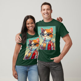 Coola Cat drickboba T Shirt