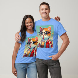 Coola Cat drickboba T Shirt