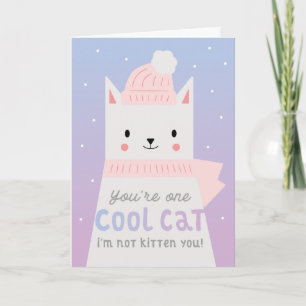 Coola Cat Funny Birthday Kort