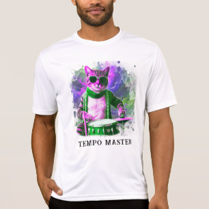 *~* Coola Cat HIPPIE DRUMMER AP91 Percussionist T Shirt