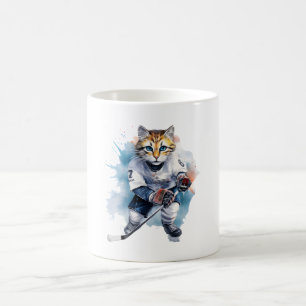 Coola Cat Ice Hockey Kaffemugg