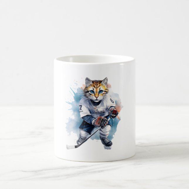 Coola Cat Ice Hockey Kaffemugg (Center)