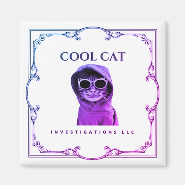 Coola Cat Investigations LLC magnet (Framsidan)