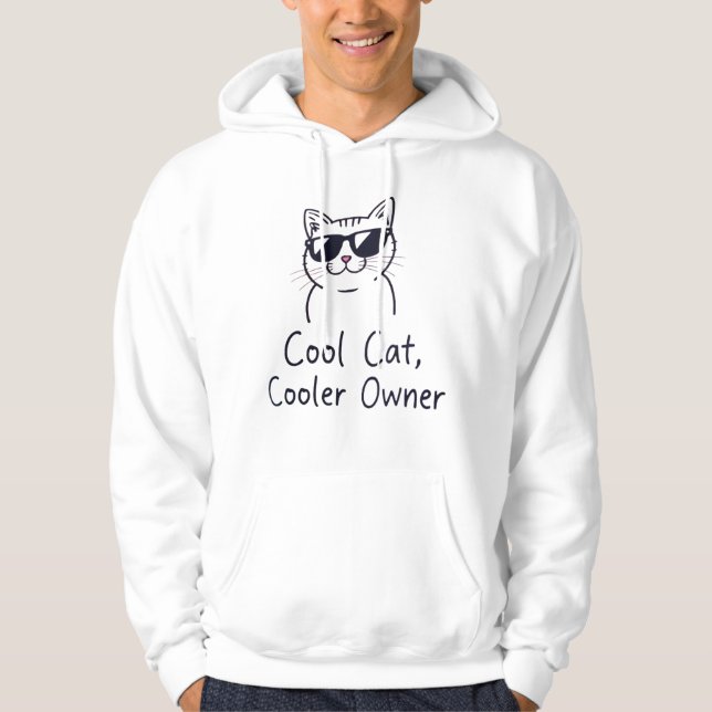 Coola Cat, kylare Owner: Trendig T-Shirts & Hoodie (Framsida)