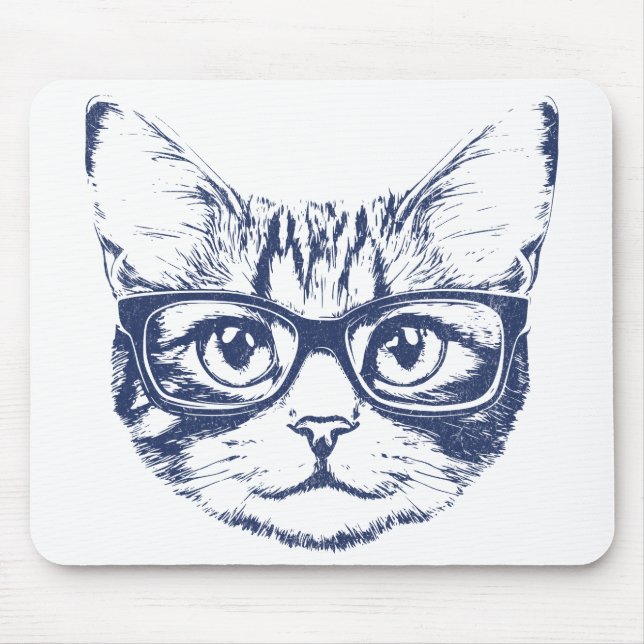 Coola Cat med glas Musmatta (Framsidan)