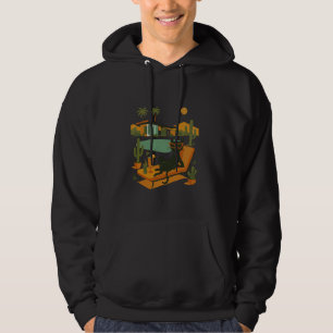 Coola Cat Mid Century Handflatan Vår Vibes Retro M Hoodie