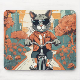 Coola Cat Modern Art Mouse Pad Musmatta