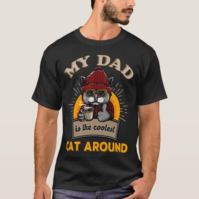 Coola cat pappa t shirt (Framsida)