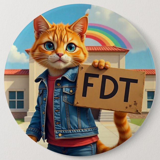 Coola Cat säger FDT-politik Knapp (Framsida)