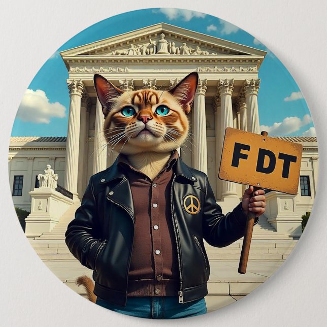Coola Cat säger FDT-politik Knapp (Framsida)
