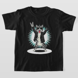 Coola Cat Sten Dancer Tee | Funny Animal Music Gif