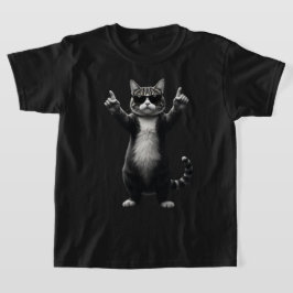 Coola Cat Sten Dancer Tee | Funny Animal Music Gif