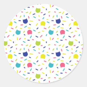 Coola Cat Stickers Runt Klistermärke