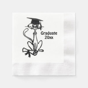 Coola Cat Studenten Pappersservett