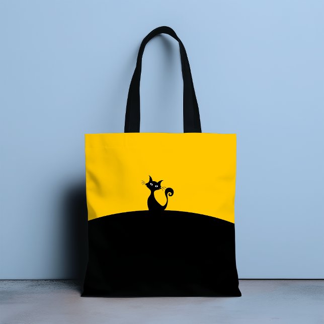 Coola Cat Tote Shoulder Beach Bok Bag Tygkasse (Skapare uppladdad)