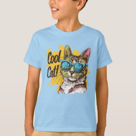 "Coola Cat" under solglasögon T Shirt