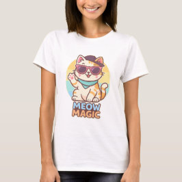 Coola Cat Vibes - Meow Magic Summer Tee" T Shirt