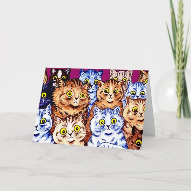 Coola Cats av Louis Wain Kort (Framsida)