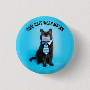 Coola Cats Bära Mask Knapp