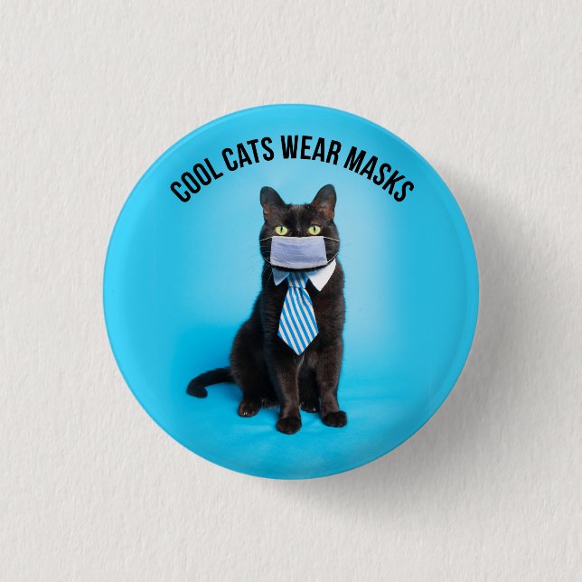 Coola Cats-Bärans masker Knapp (Framsida)