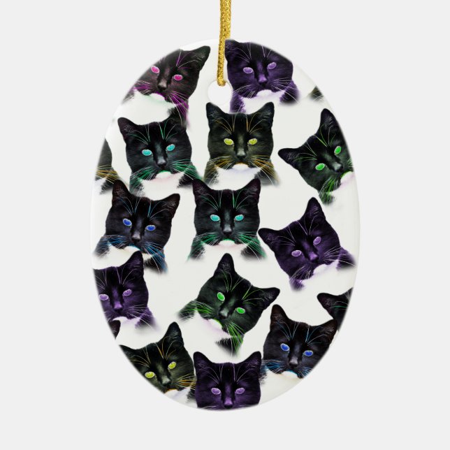 Coola Cats Julgransprydnad Keramik (Framsidan)