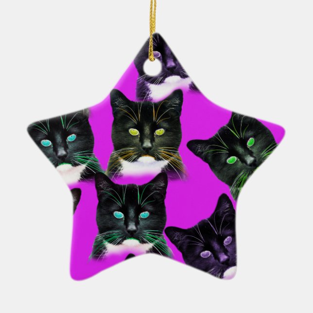 Coola Cats Julgransprydnad Keramik (Framsidan)