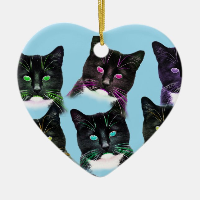 Coola Cats Julgransprydnad Keramik (Framsidan)