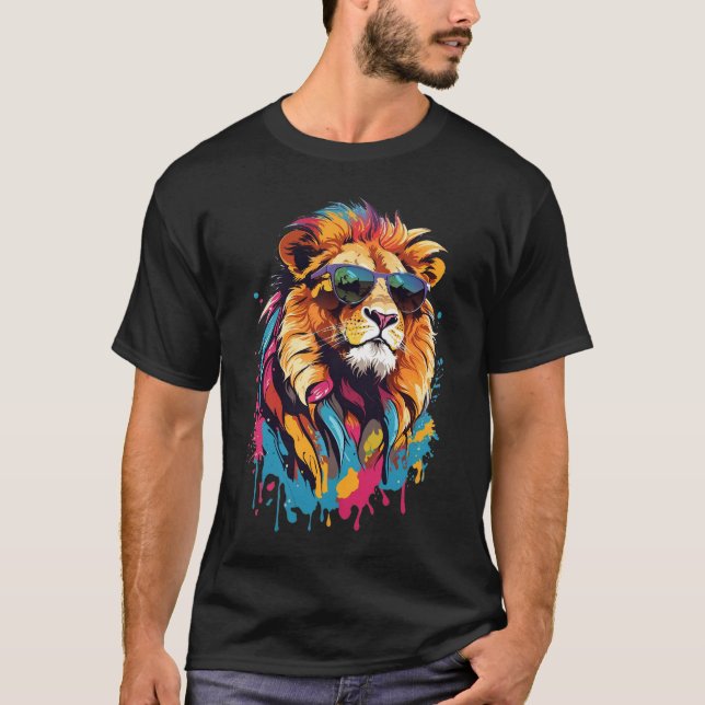 Coola Cats: Lejon T-Shirt (Framsida)