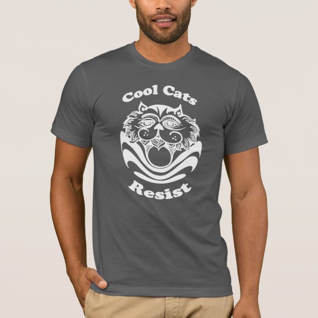 Coola Cats Resist T-Shirt (Framsida)