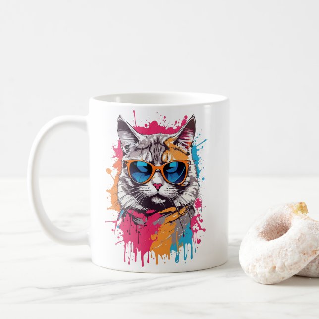 Coola Cats: "Ring mig Apollo" Kaffemugg (Med munk)