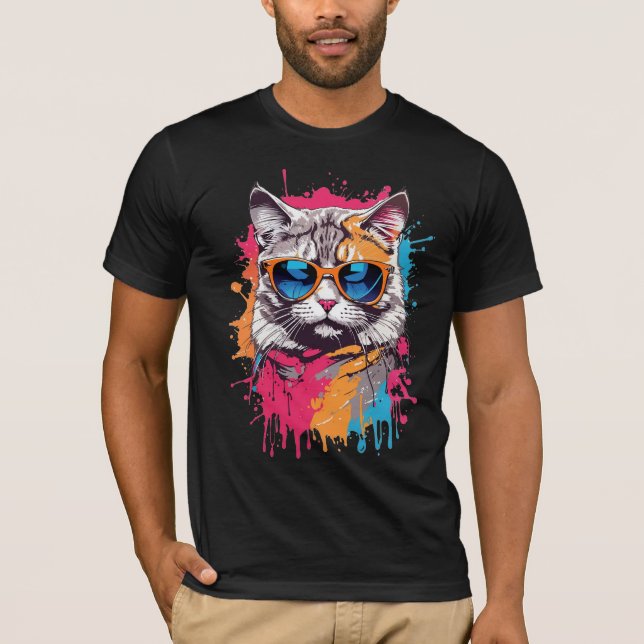 Coola Cats: "Ring mig Apollo" T Shirt (Framsida)