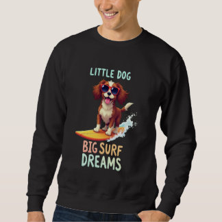 Coola Cavalier Kung Charles Spain Surfing Hund Lång Ärmad Tröja